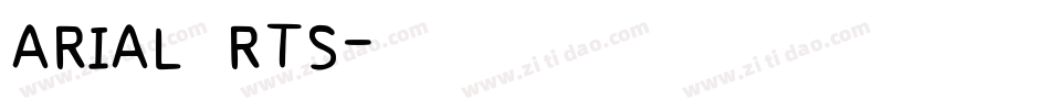 ARIAL RTS字体转换